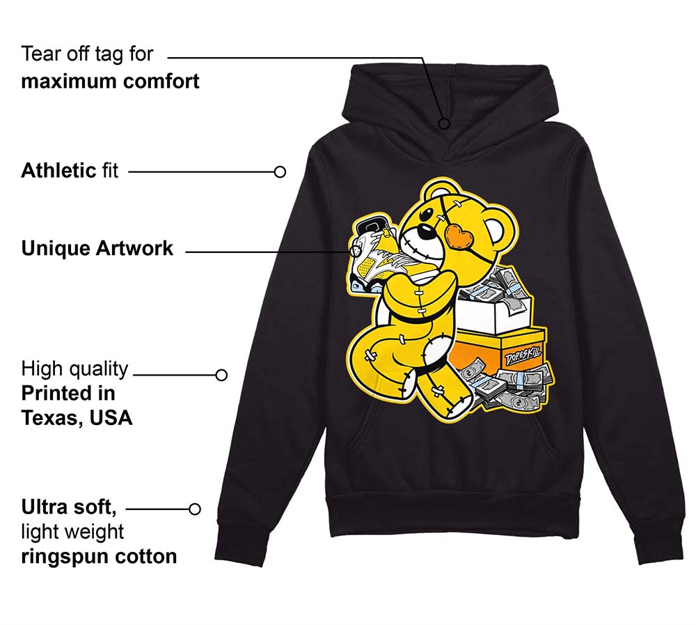 Yellow Ochre 6s superstreetwear Hoodie Sweatshirt Bear Steals Sneaker Graphic