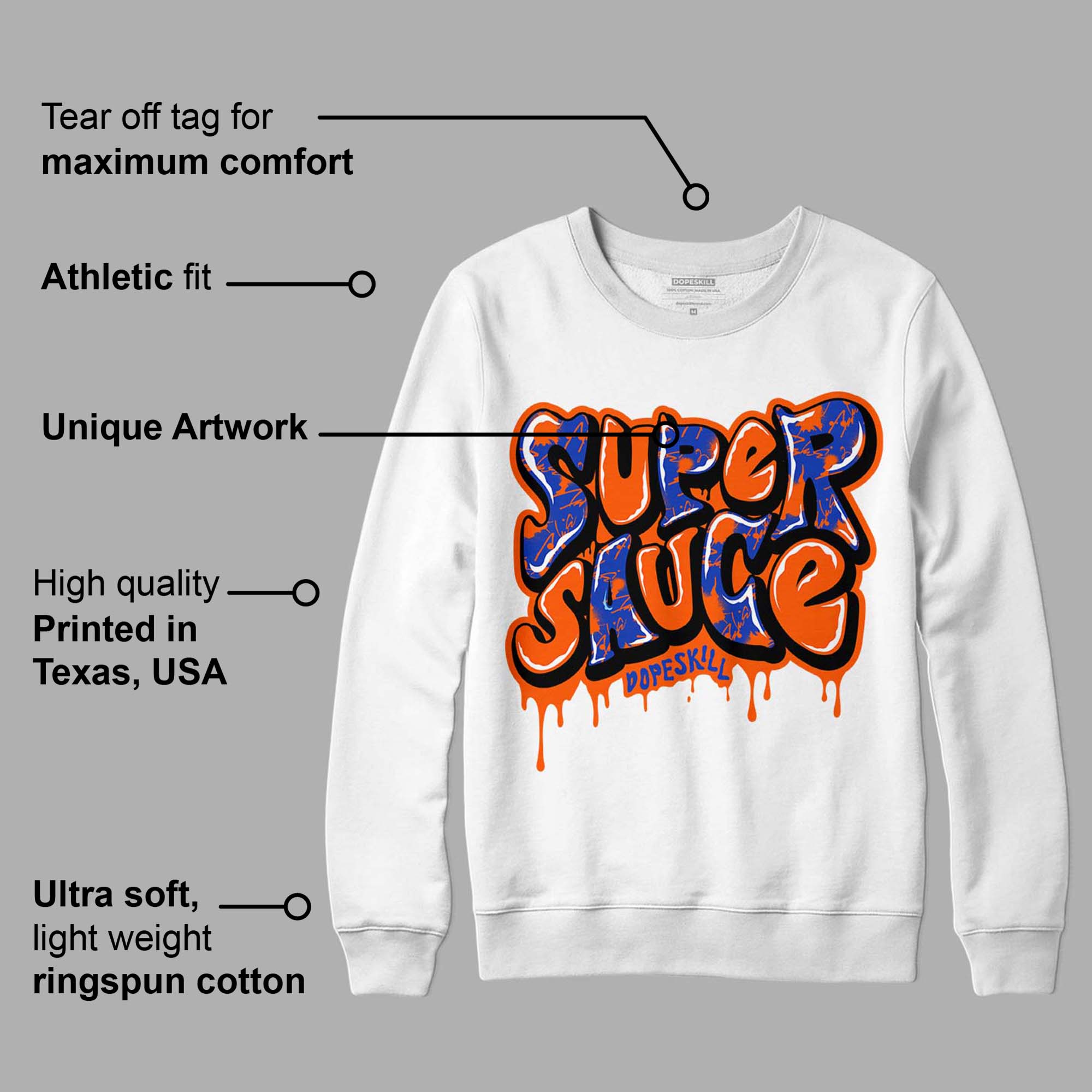 Dunk Low Futura Orange Blaze superstreetwear Sweatshirt Super Sauce Graphic