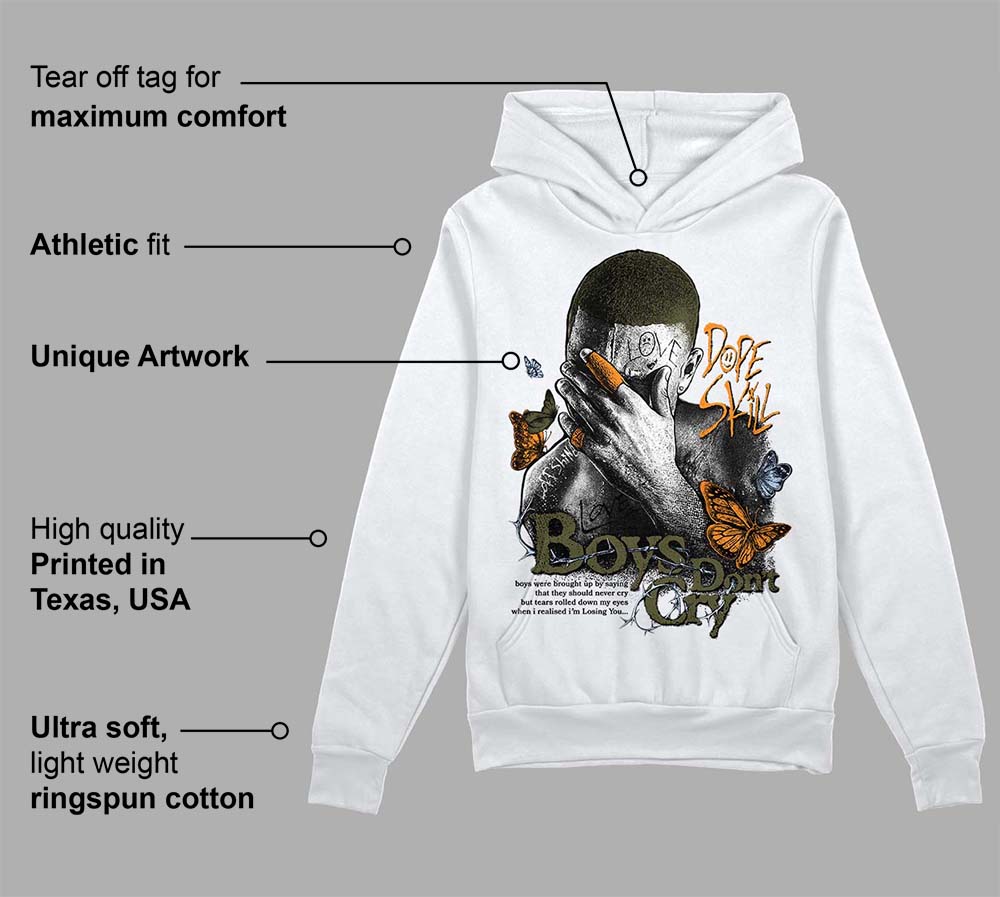 Olive 5s superstreetwear Hoodie Sweatshirt Boys Don't Cry Graphic