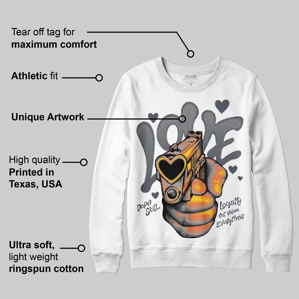 Cool Grey 11s superstreetwear Sweatshirt Love Shot Graphic