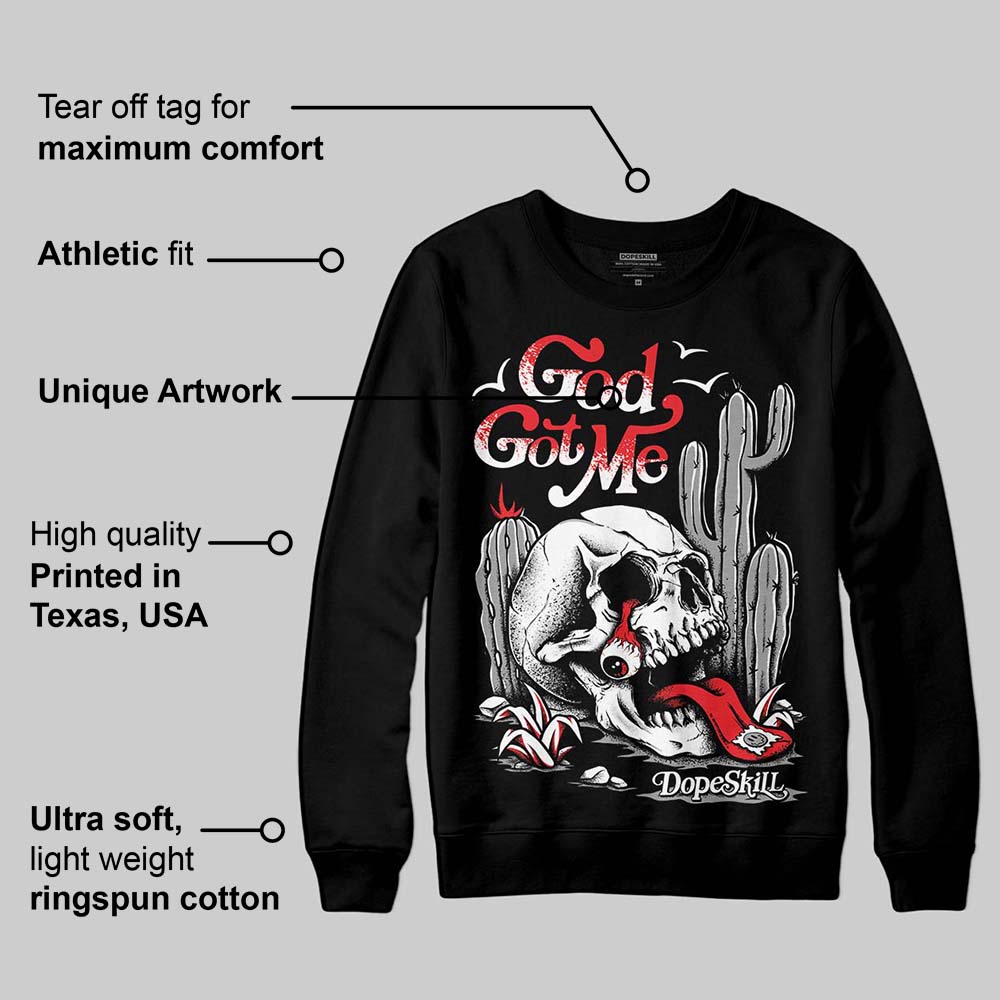 Dunk Panda White Black superstreetwear Sweatshirt God Got Me Graphic