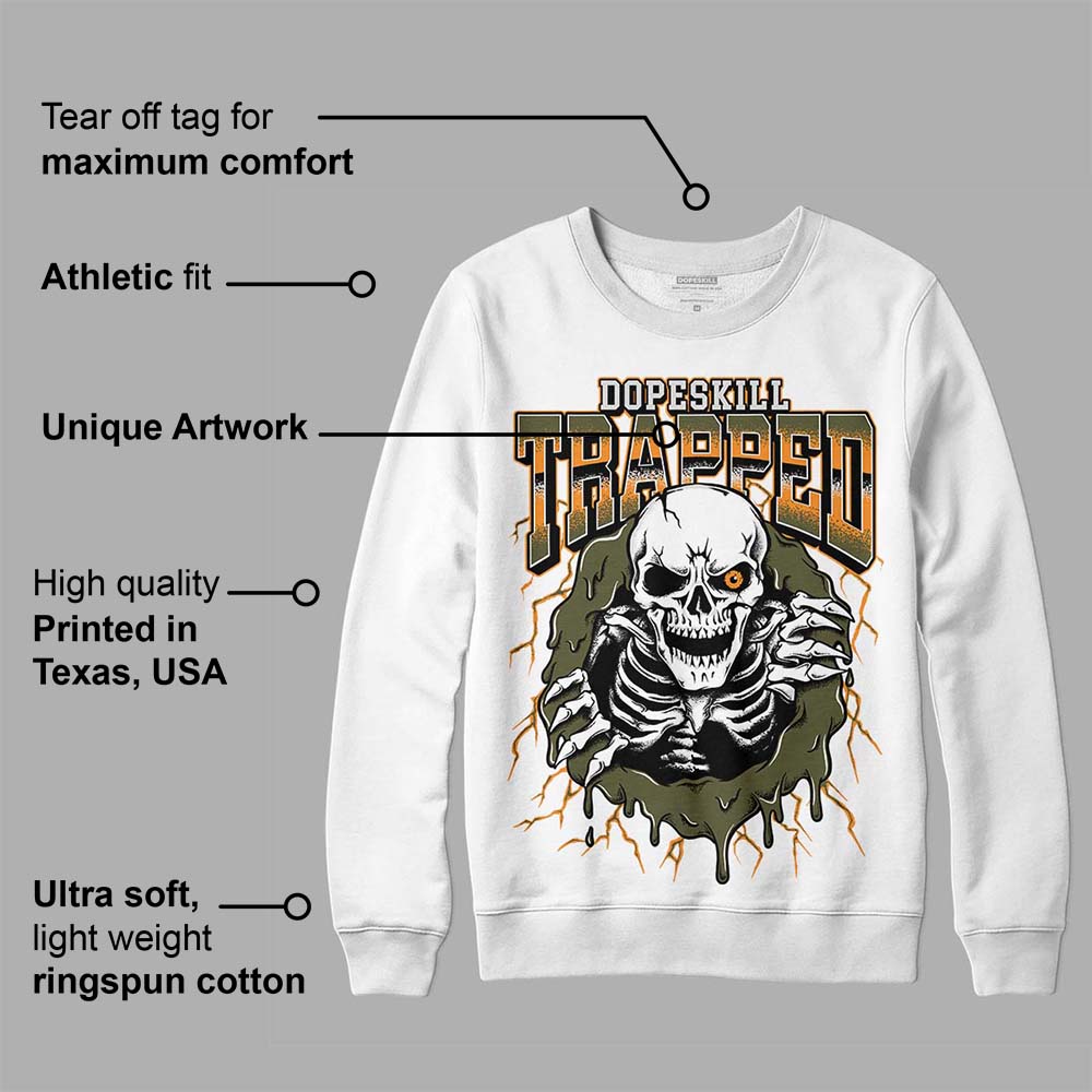 Olive 5s superstreetwear Sweatshirt Trapped Halloween Graphic