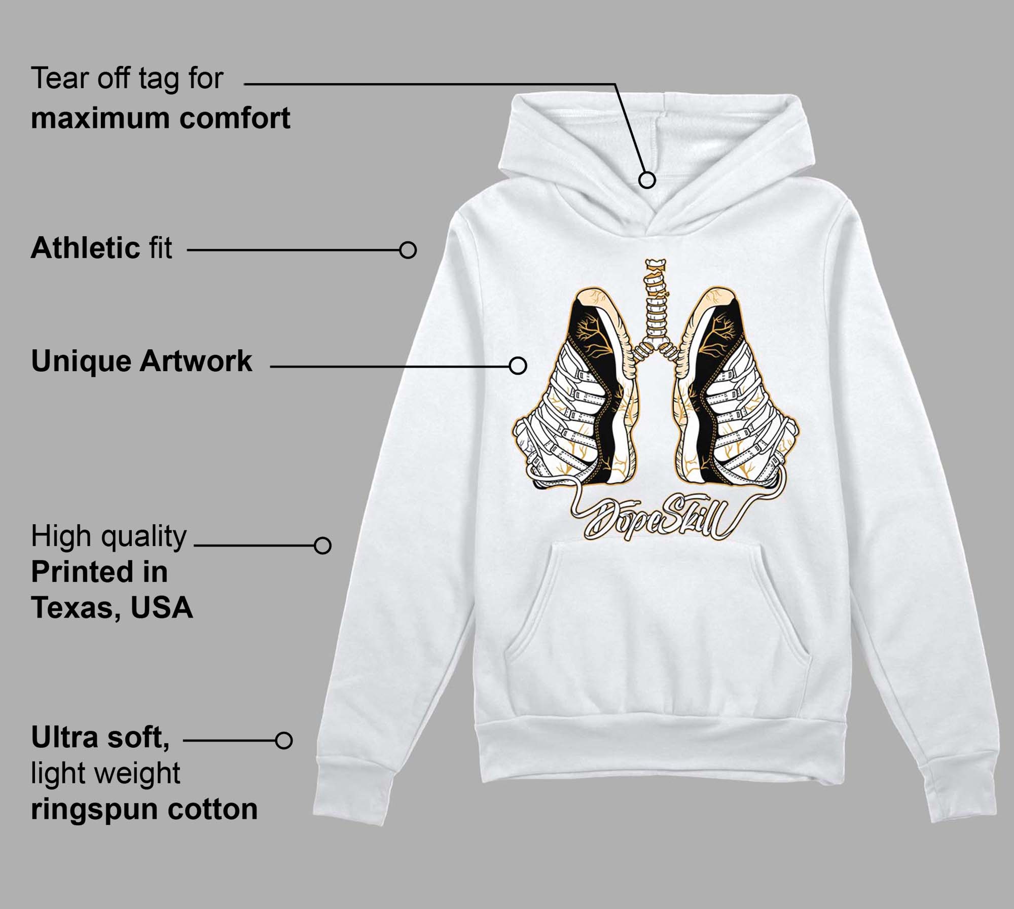 Gratitude 11s superstreetwear Hoodie Sweatshirt Breathe Graphic