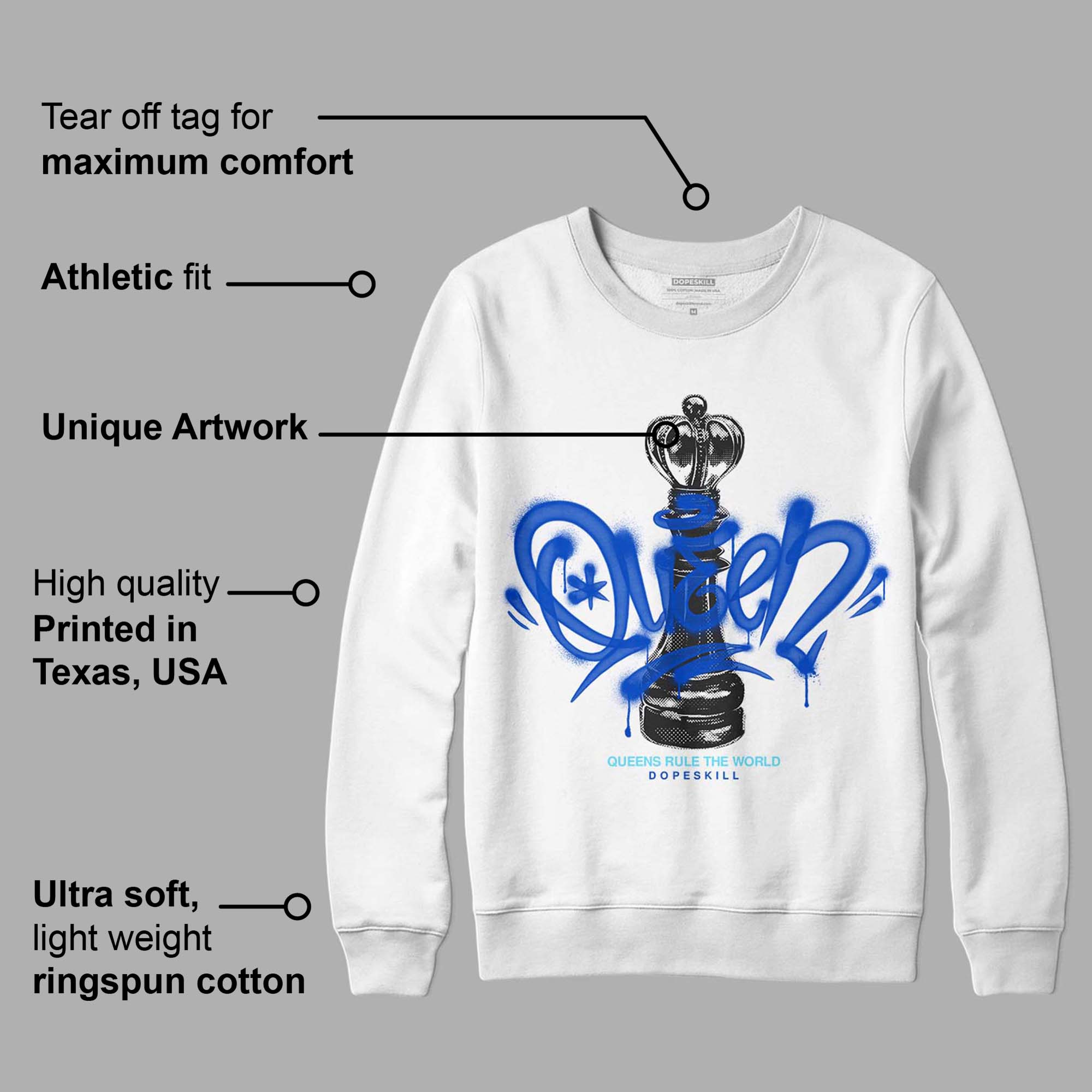 SB Dunk Argon superstreetwear Sweatshirt Queen Chess Graphic
