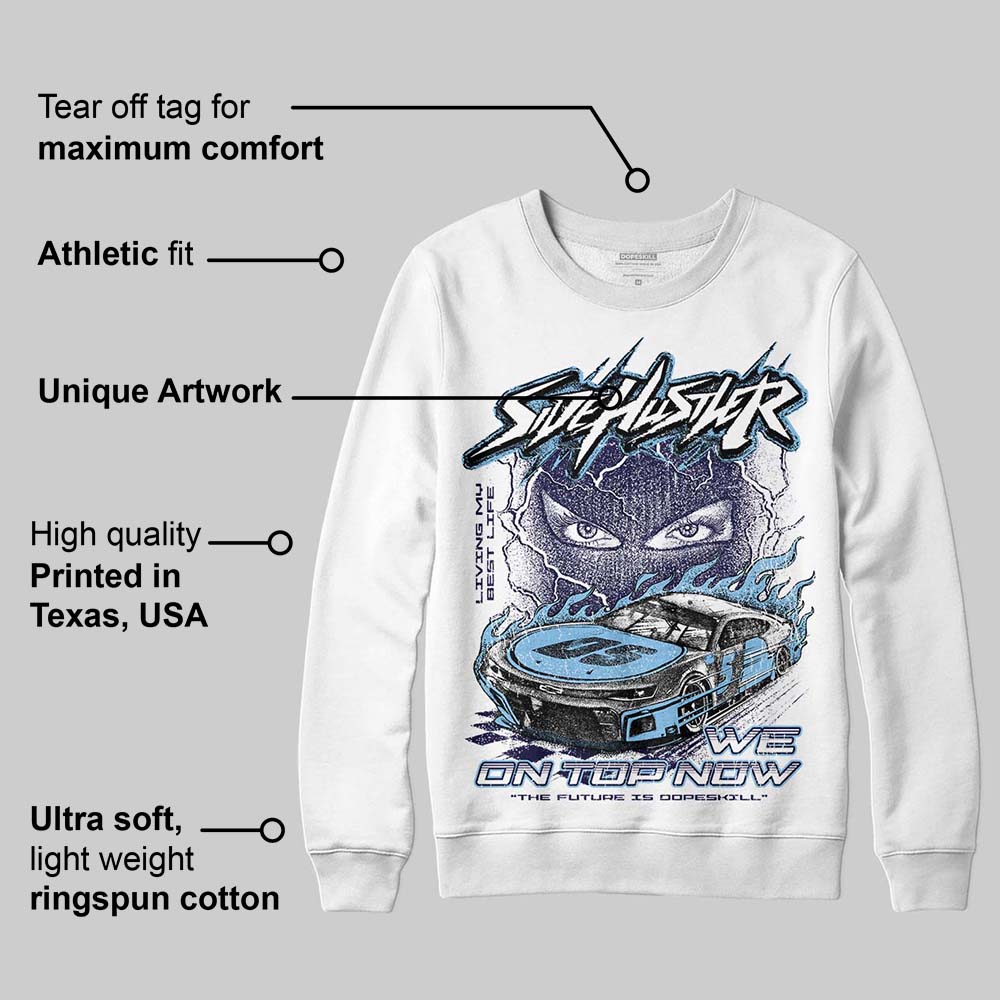 University Blue Collection superstreetwear Sweatshirt New Side Hustler Graphic