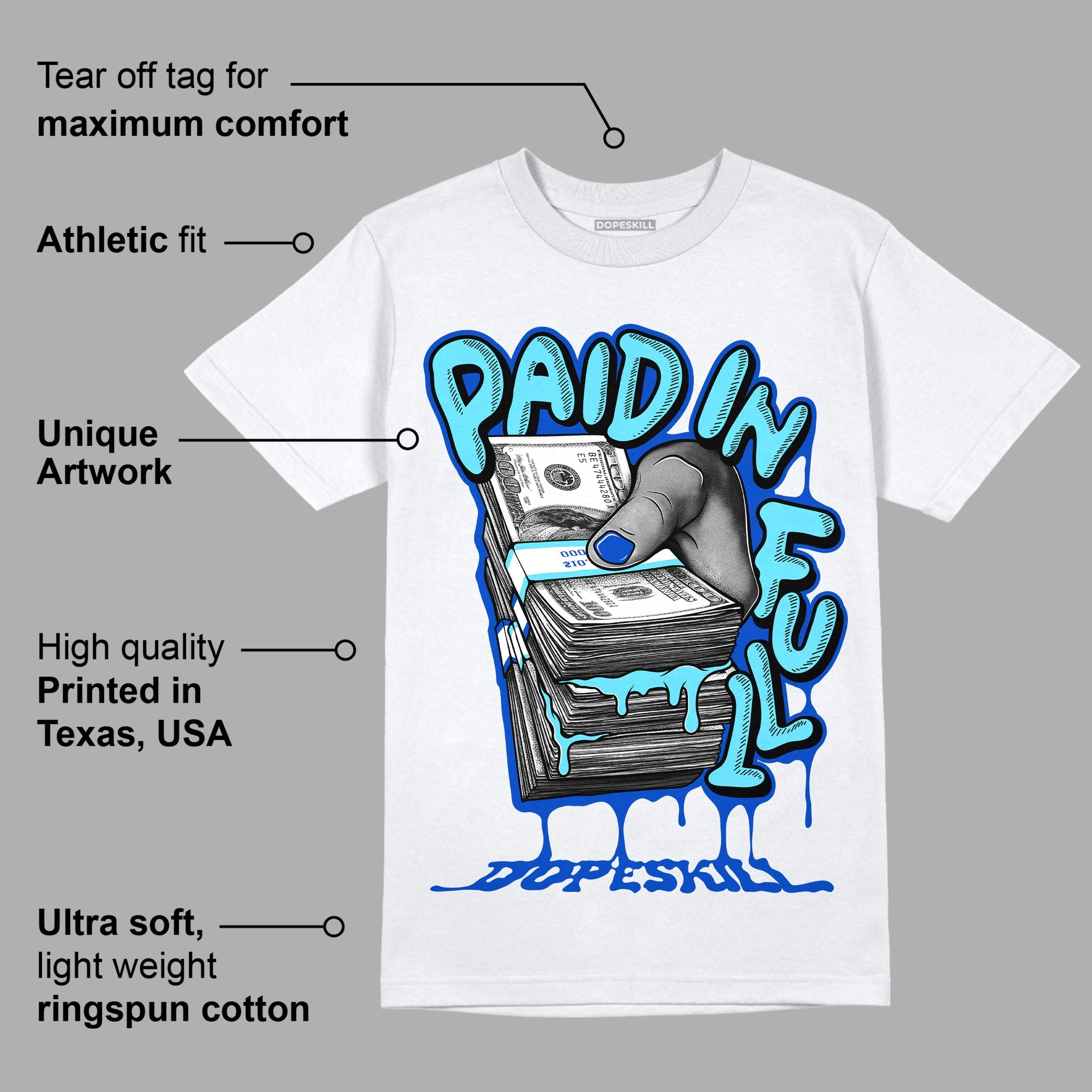 SB Dunk Argon superstreetwear T-Shirt Paid In Full Graphic