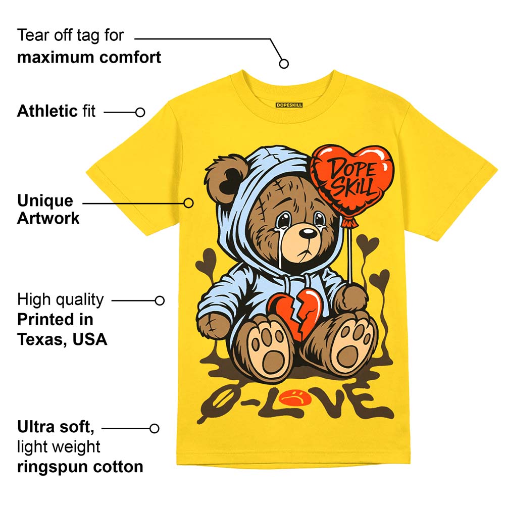 Yellow Ochre 6s superstreetwear Yellow T-shirt Broken Bear Graphic