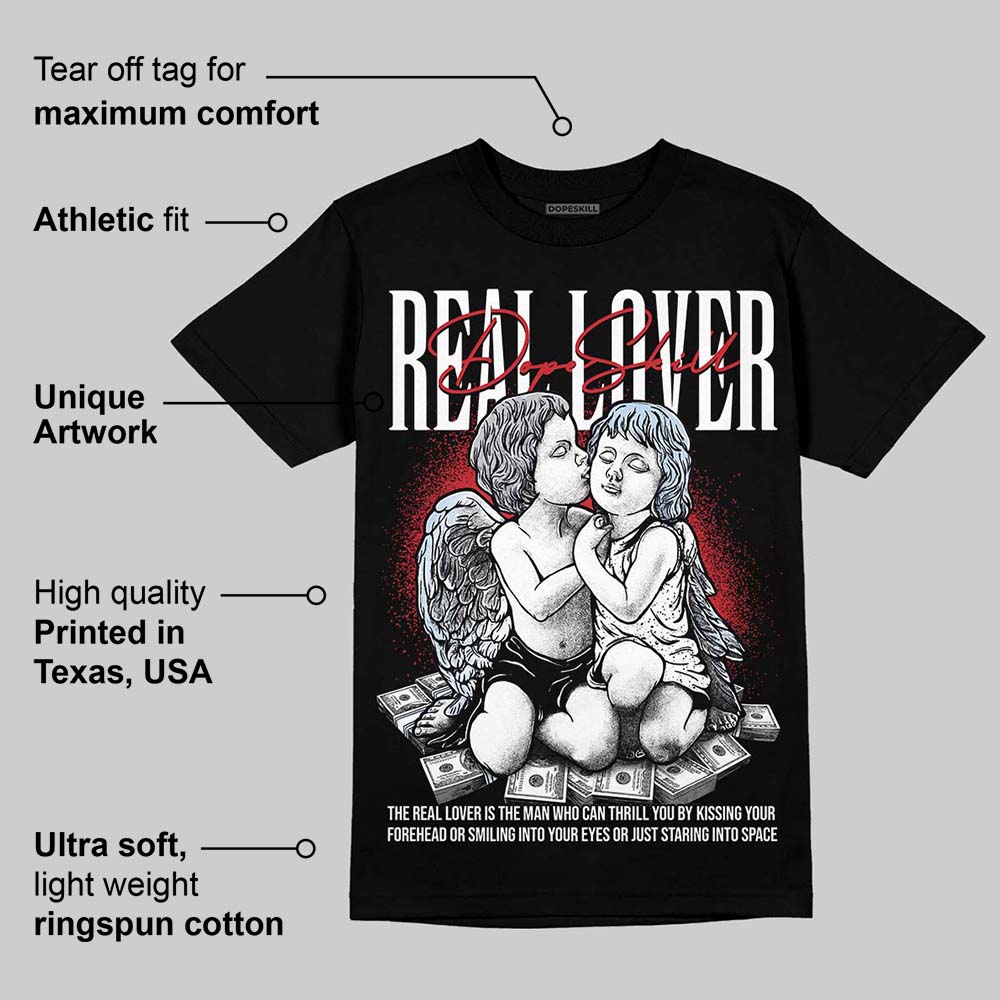 Black Metallic Reimagined 5s superstreetwear T-Shirt Real Lover Graphic