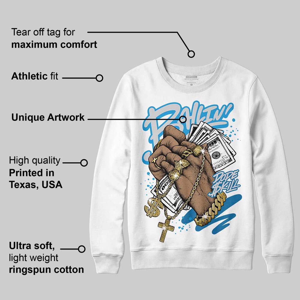 Military Blue 4s superstreetwear Sweatshirt Always Ballin' Graphic
