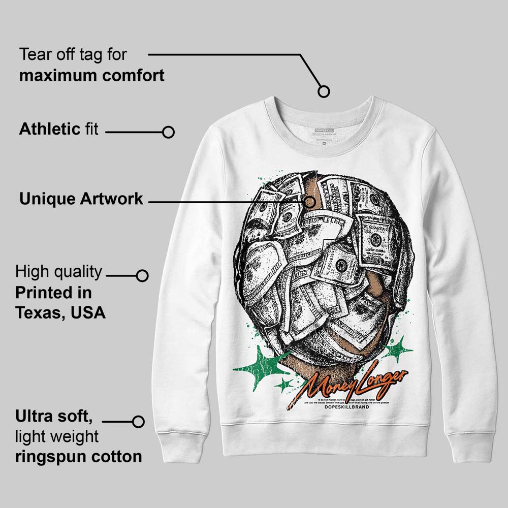 Green Collection superstreetwear Sweatshirt Money Longer Graphic