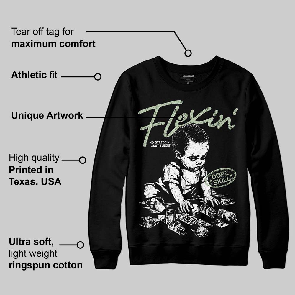 Seafoam 4s 2025 superstreetwear Sweatshirt Flexin' Graphic