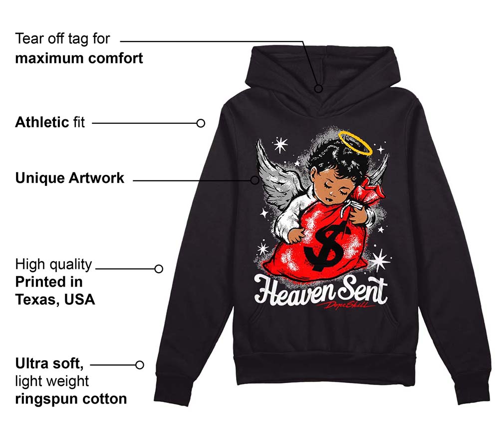 Black and White Collection superstreetwear Hoodie Sweatshirt Heaven Sent Graphic