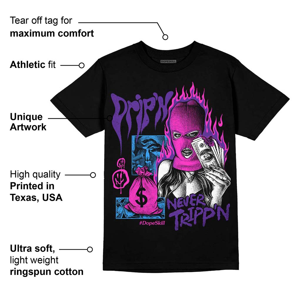 PURPLE Collection superstreetwear T-Shirt Drip'n Never Tripp'n Graphic