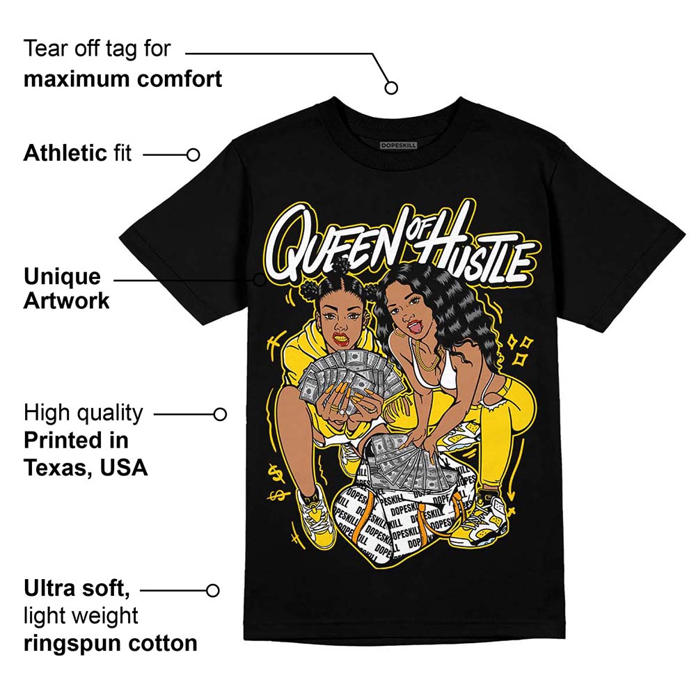 Yellow Ochre 6s superstreetwear T-Shirt Queen Of Hustle Graphic