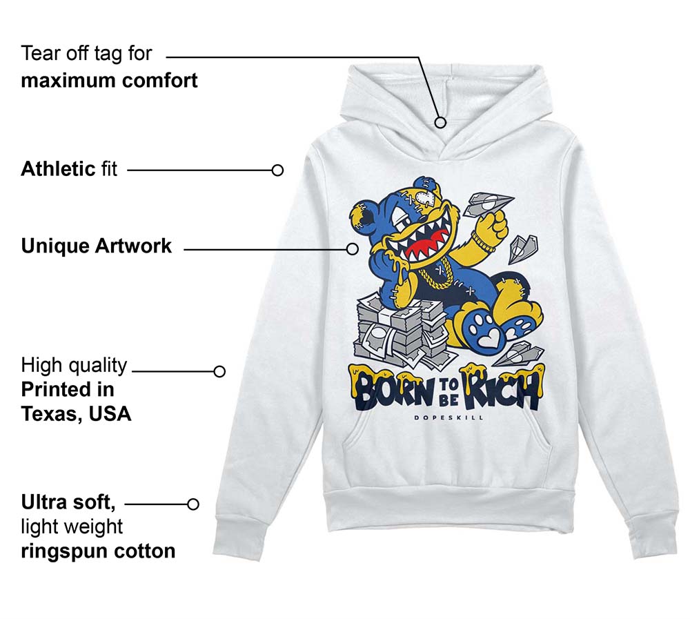 Michigan Dunks superstreetwear Hoodie Sweatshirt Born To Be Rich Graphic