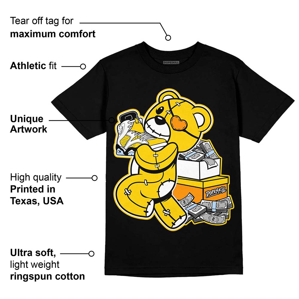 Yellow Ochre 6s superstreetwear T-Shirt Bear Steals Sneaker Graphic