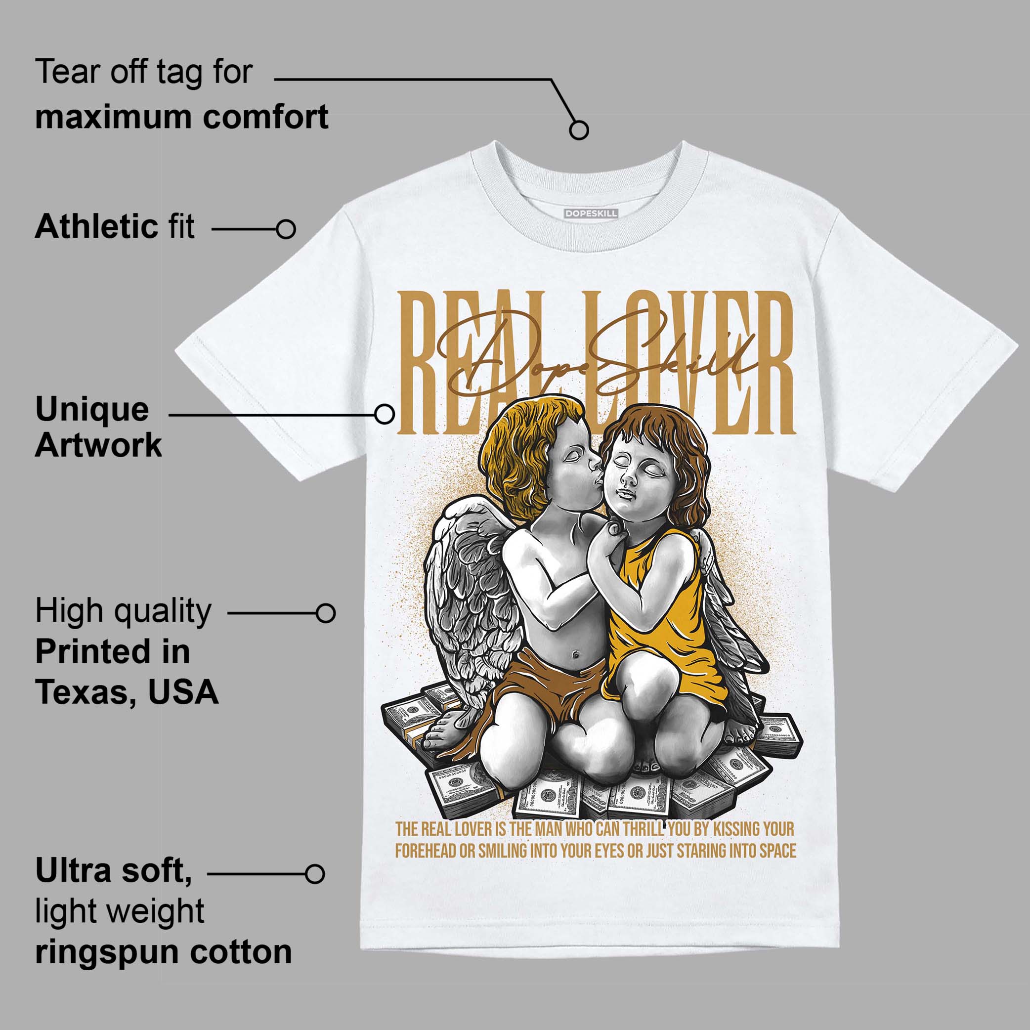 Wheat 13s superstreetwear T-Shirt Real Lover Graphic