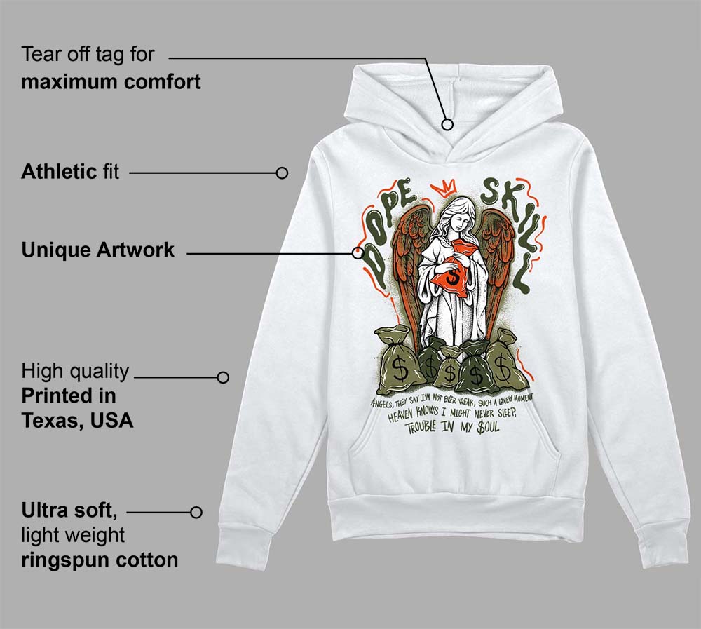 Olive Collection superstreetwear Hoodie Sweatshirt Angels Graphic