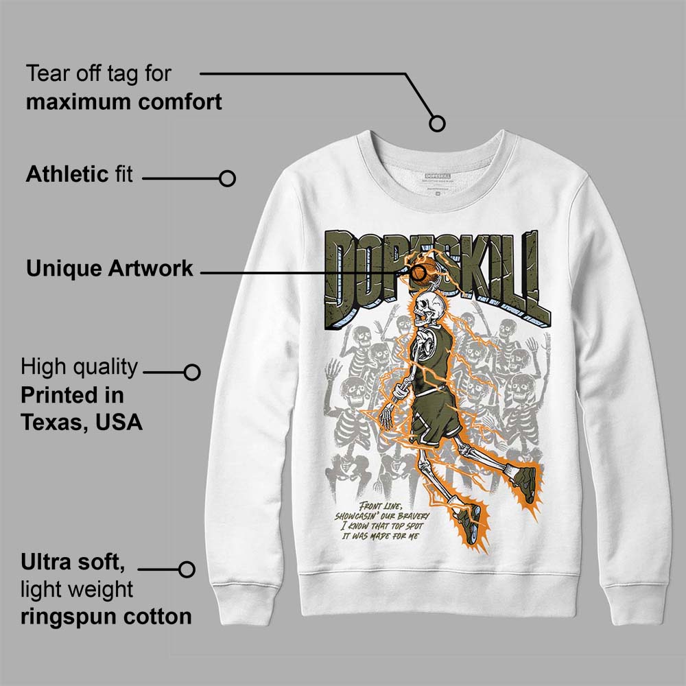 Olive 5s superstreetwear Sweatshirt Thunder Dunk Graphic
