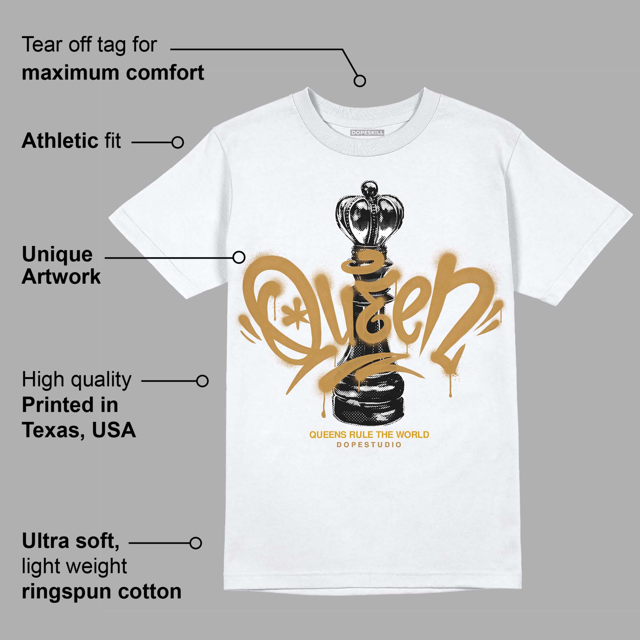 Wheat 13s superstreetwear T-Shirt Queen Chess Graphic