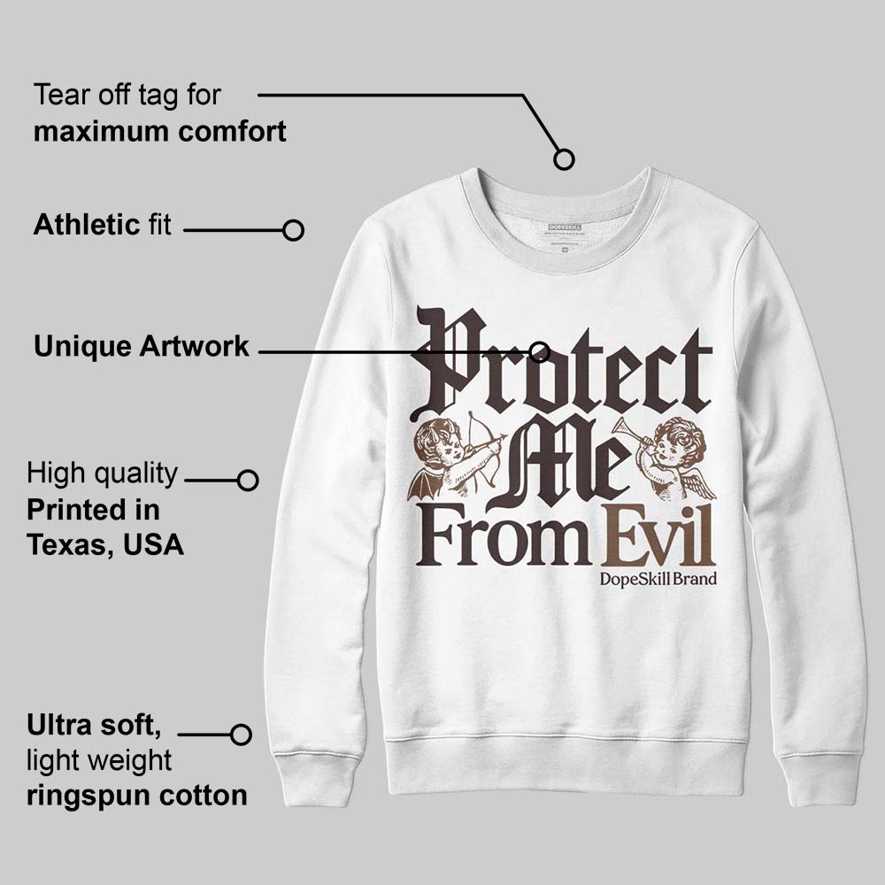 Baroque Brown 12s superstreetwear Sweatshirt Protect Me From Evil Graphic