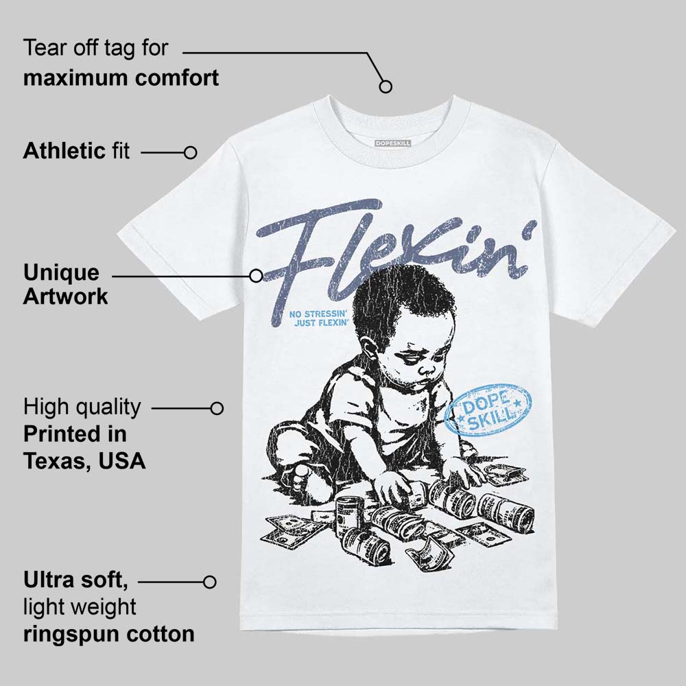 Diffused Blue 11s superstreetwear T-Shirt Flexin' Graphic