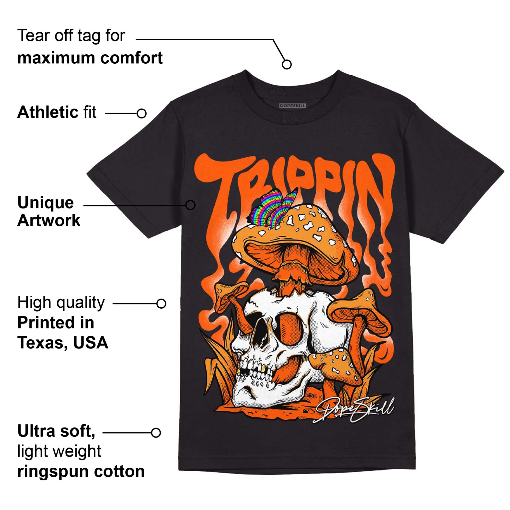 Brilliant Orange 12s superstreetwear T-Shirt Trippin Graphic