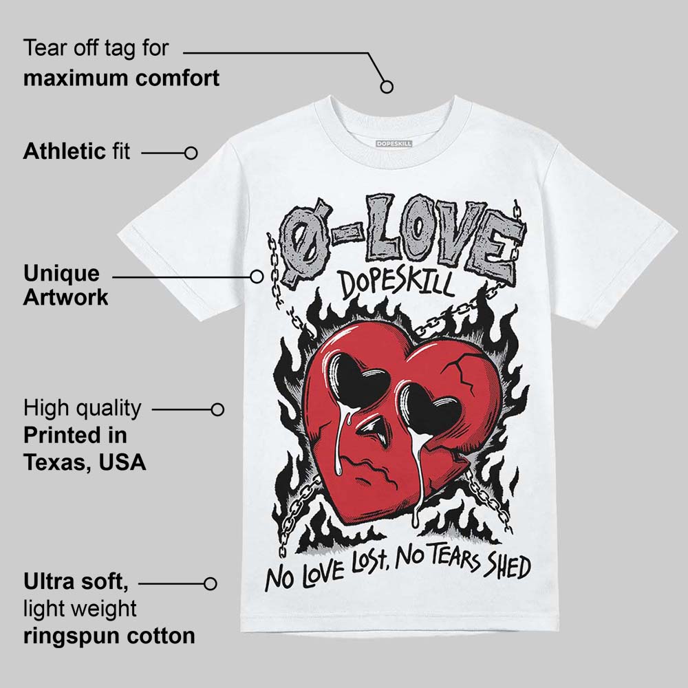 White Cement 4s superstreetwear T-Shirt Crying Heart Graphic