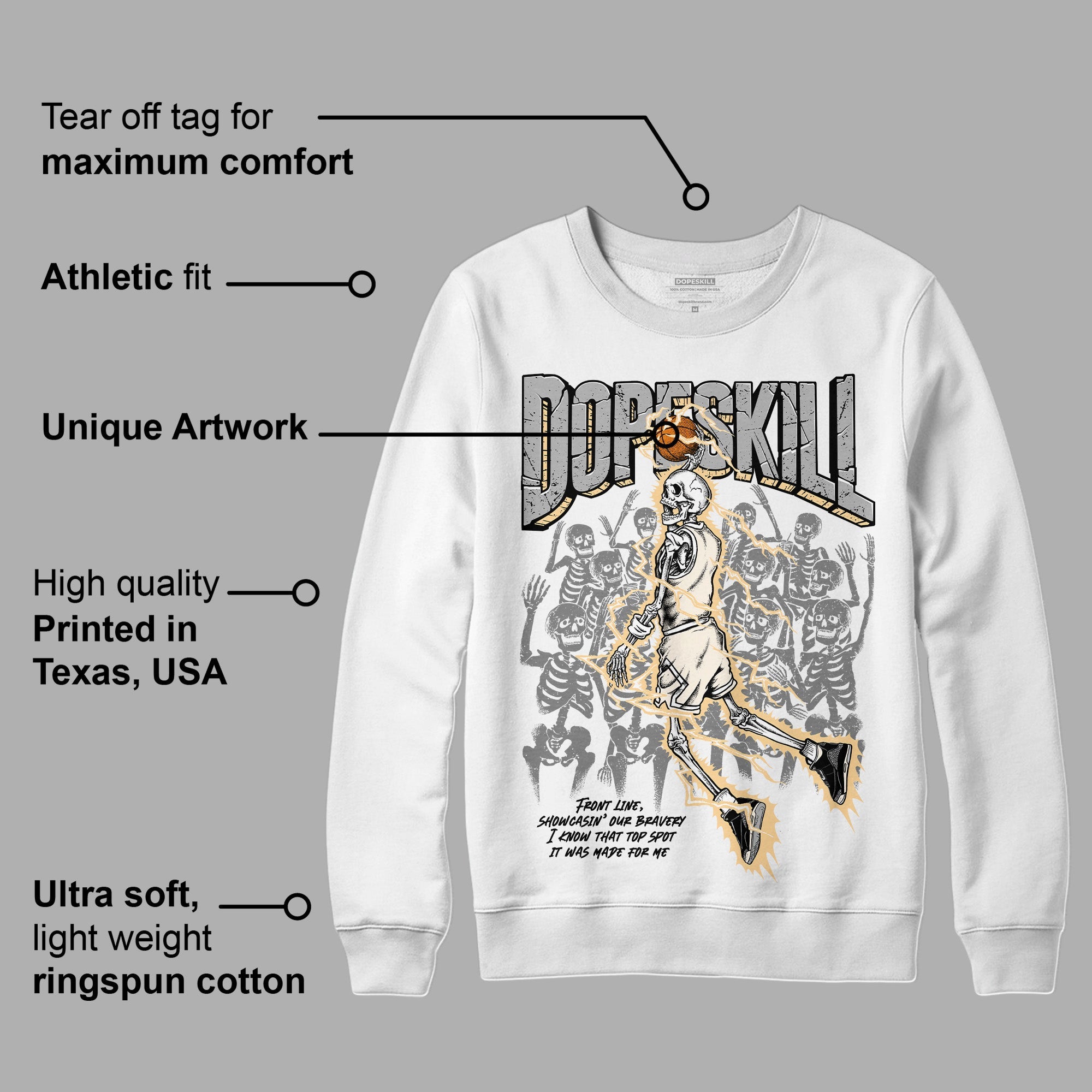 Off Noir 3s superstreetwear Sweatshirt Thunder Dunk Graphic