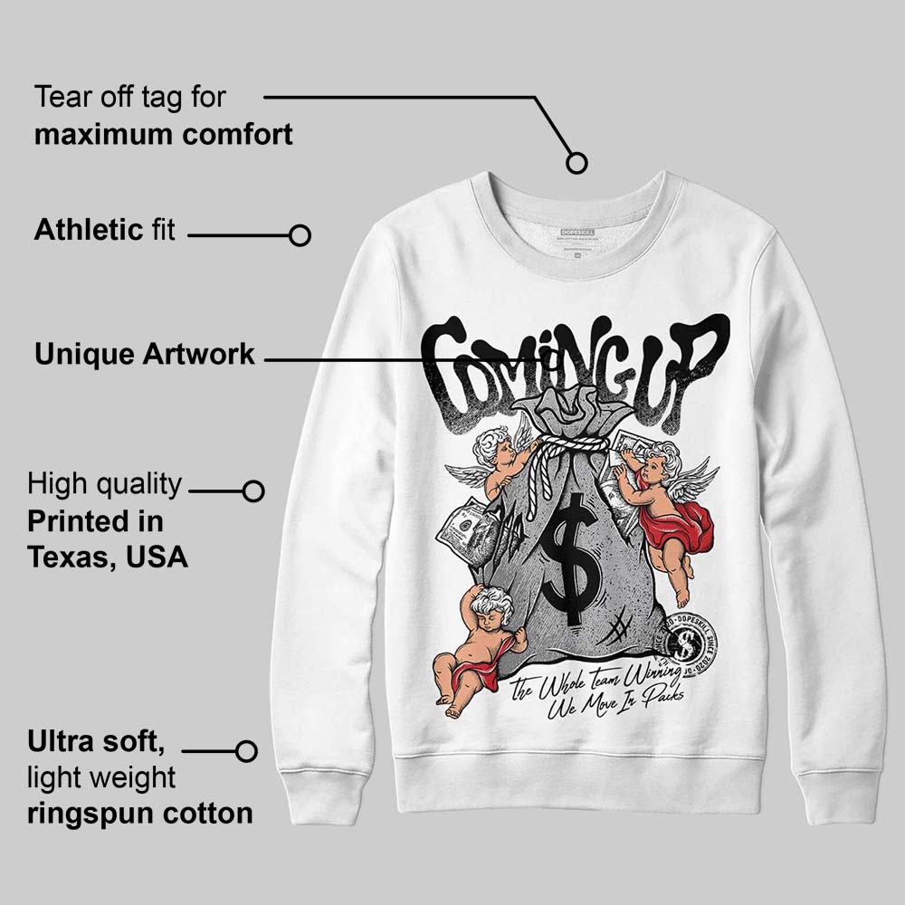 White Cement 4s superstreetwear Sweatshirt Money Bag Coming Up Graphic