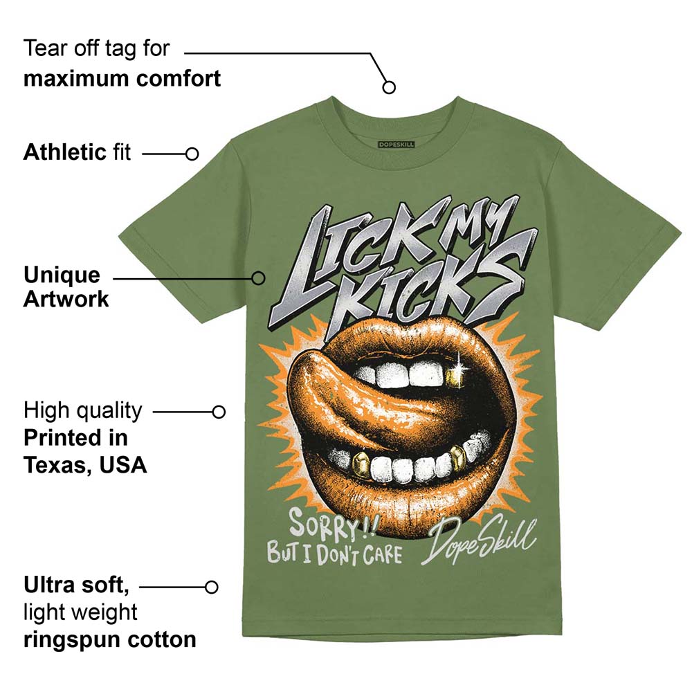 Olive 5s superstreetwear Olive T-shirt Lick My Kicks Graphic