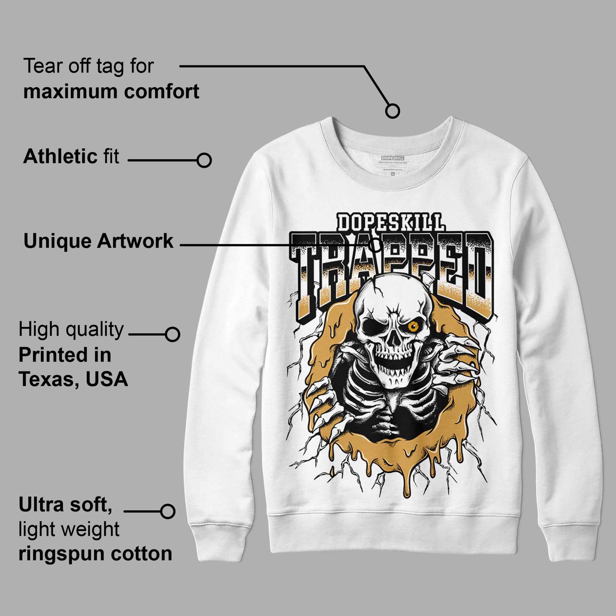 Gratitude 11s superstreetwear Sweatshirt Trapped Halloween Graphic