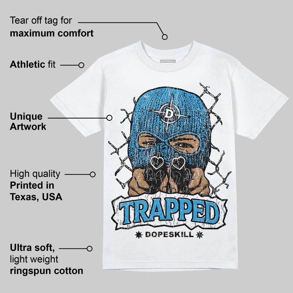 Military Blue 4s superstreetwear T-Shirt New Trapped Graphic