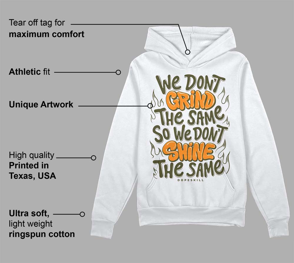 Olive 5s superstreetwear Hoodie Sweatshirt Grind Shine Graphic