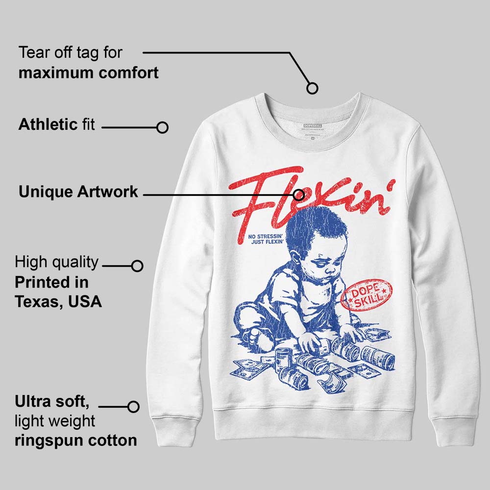 Royal Blue Collection superstreetwear Sweatshirt Flexin' Graphic