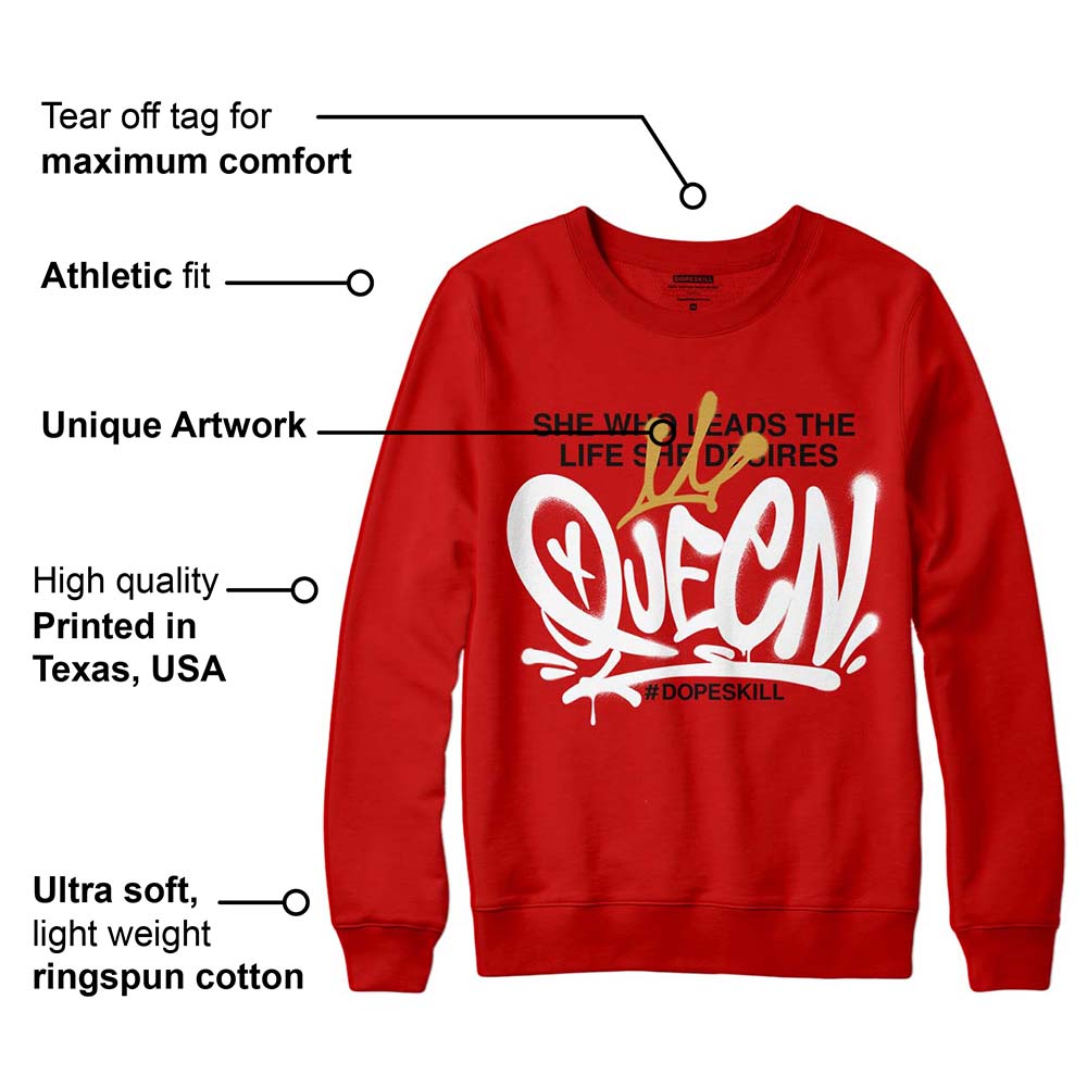 Red Collection superstreetwear Red Sweatshirt Queen Graphic