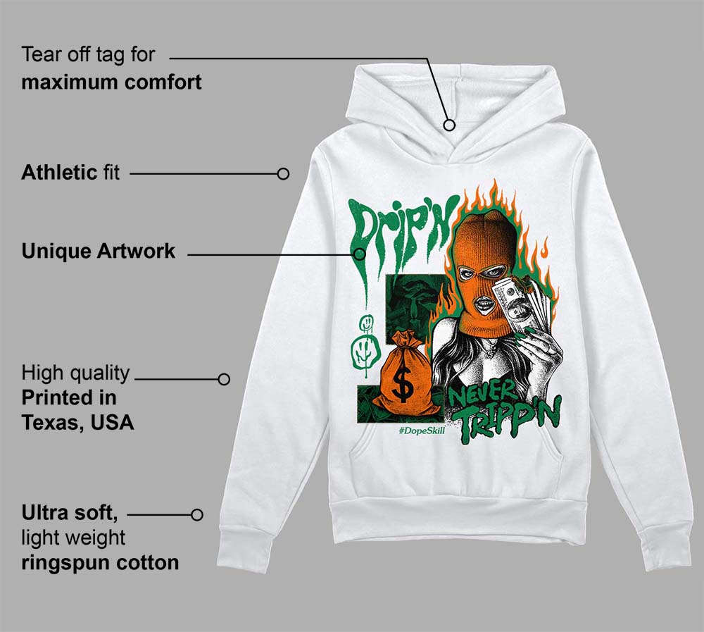 Green Collection superstreetwear Hoodie Sweatshirt Drip'n Never Tripp'n Graphic