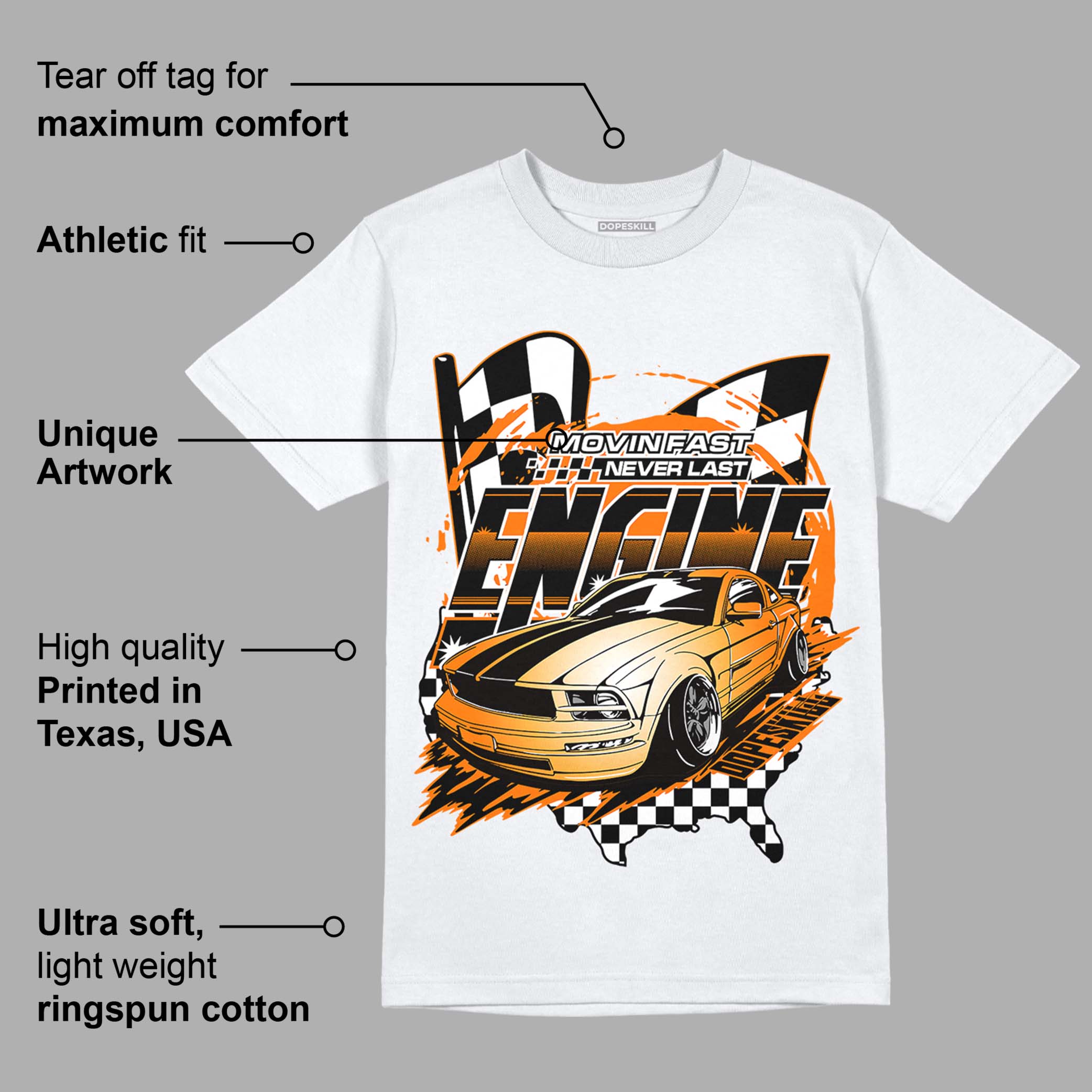 Dunk Low Magma Orange superstreetwear T-Shirt ENGINE Tshirt Graphic