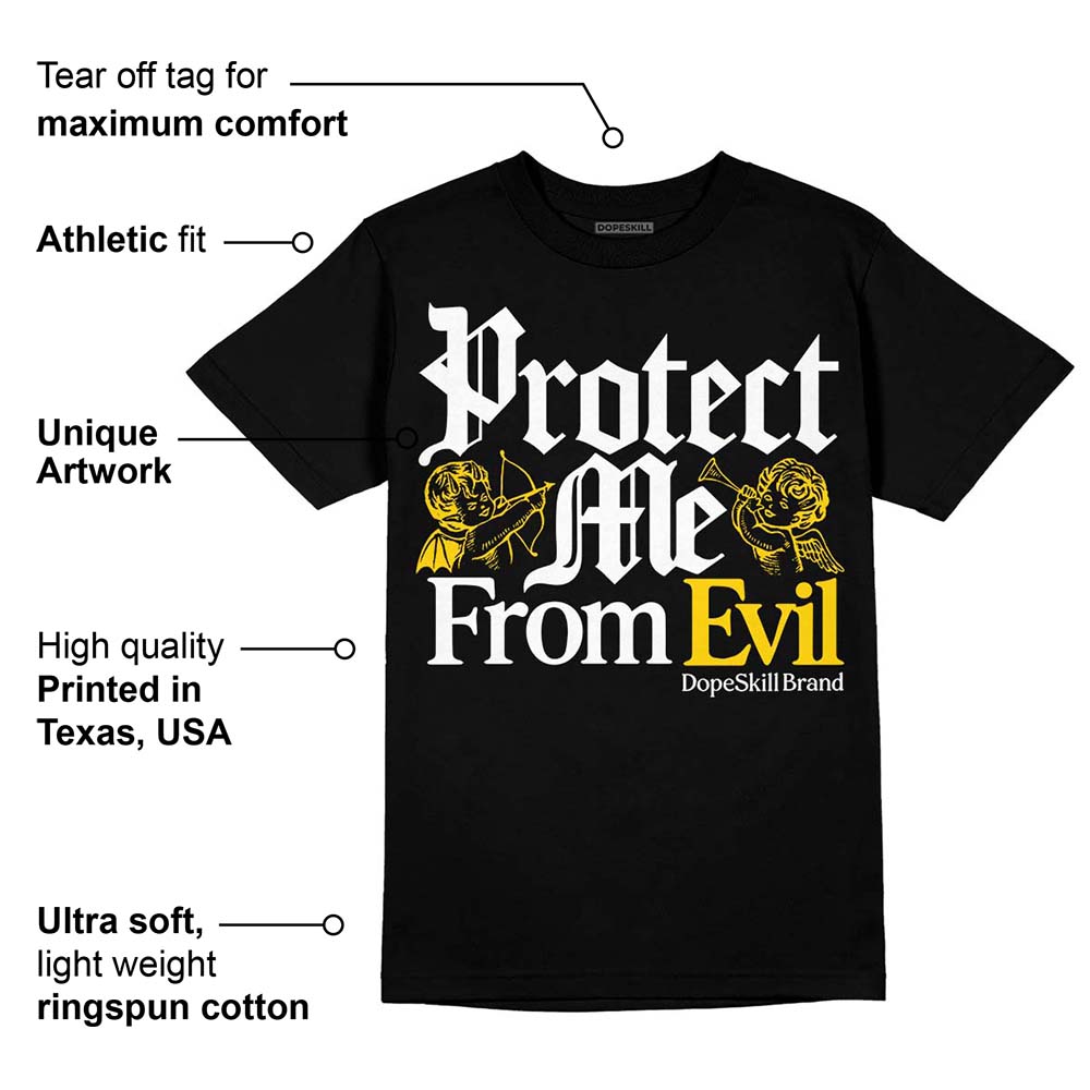 Yellow Ochre 6s superstreetwear T-Shirt Protect Me From Evil Graphic