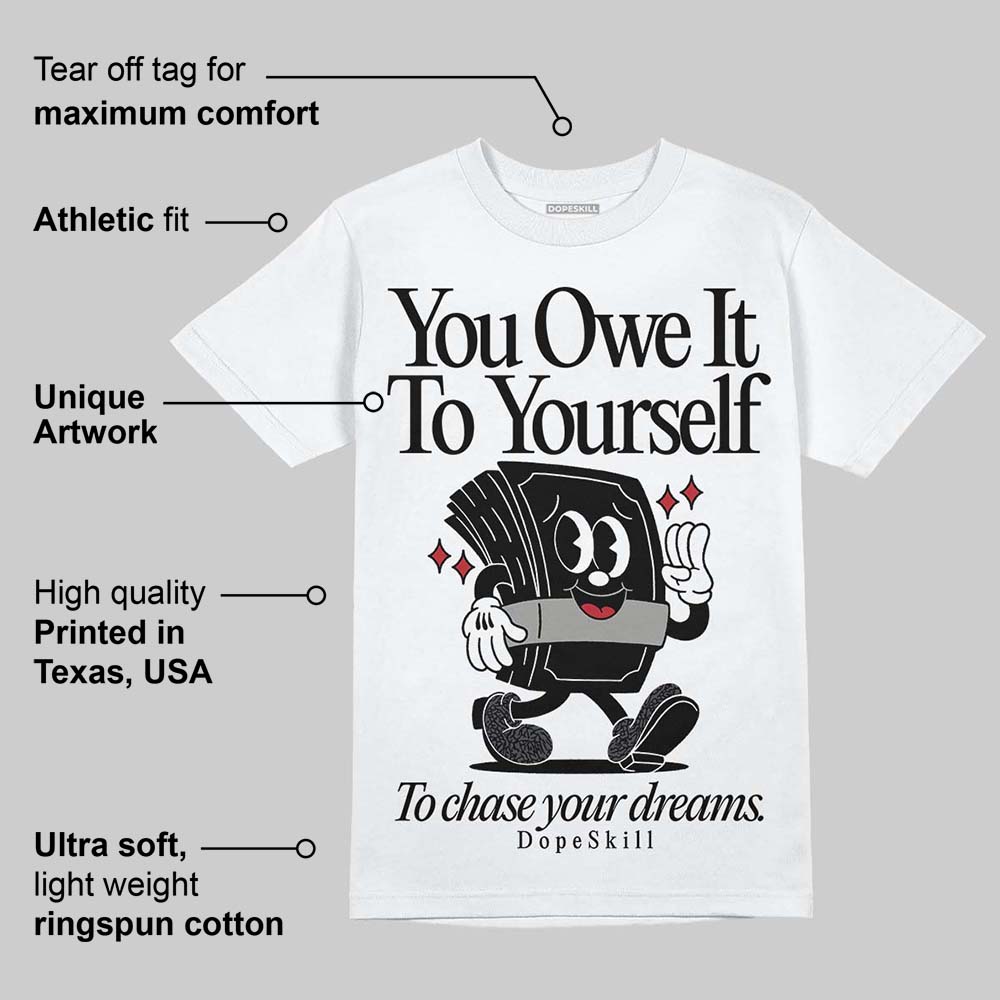 Black Cat 3s superstreetwear T-Shirt Owe It To Yourself Graphic