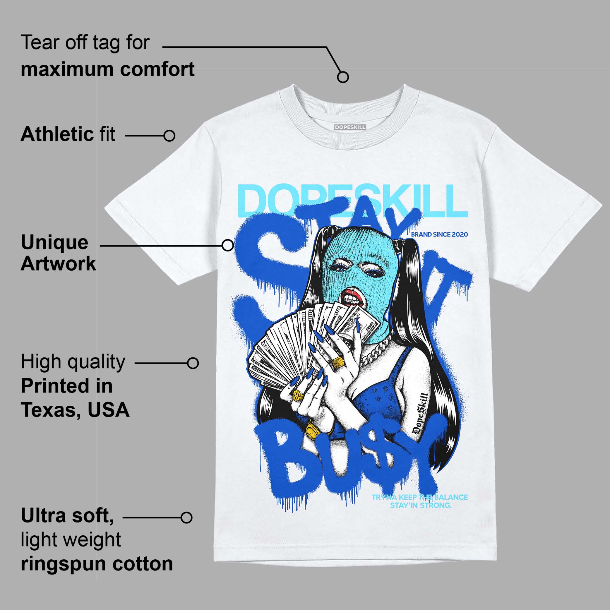 SB Dunk Argon superstreetwear T-Shirt Stay It Busy Graphic