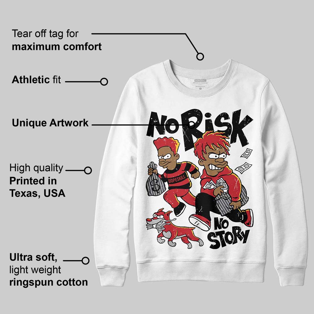 Ferrari 14s superstreetwear Sweatshirt No Risk No Story Graphic