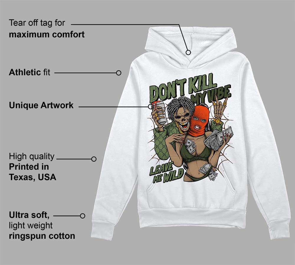Olive Collection superstreetwear Hoodie Sweatshirt Don't Kill My Vibe Graphic