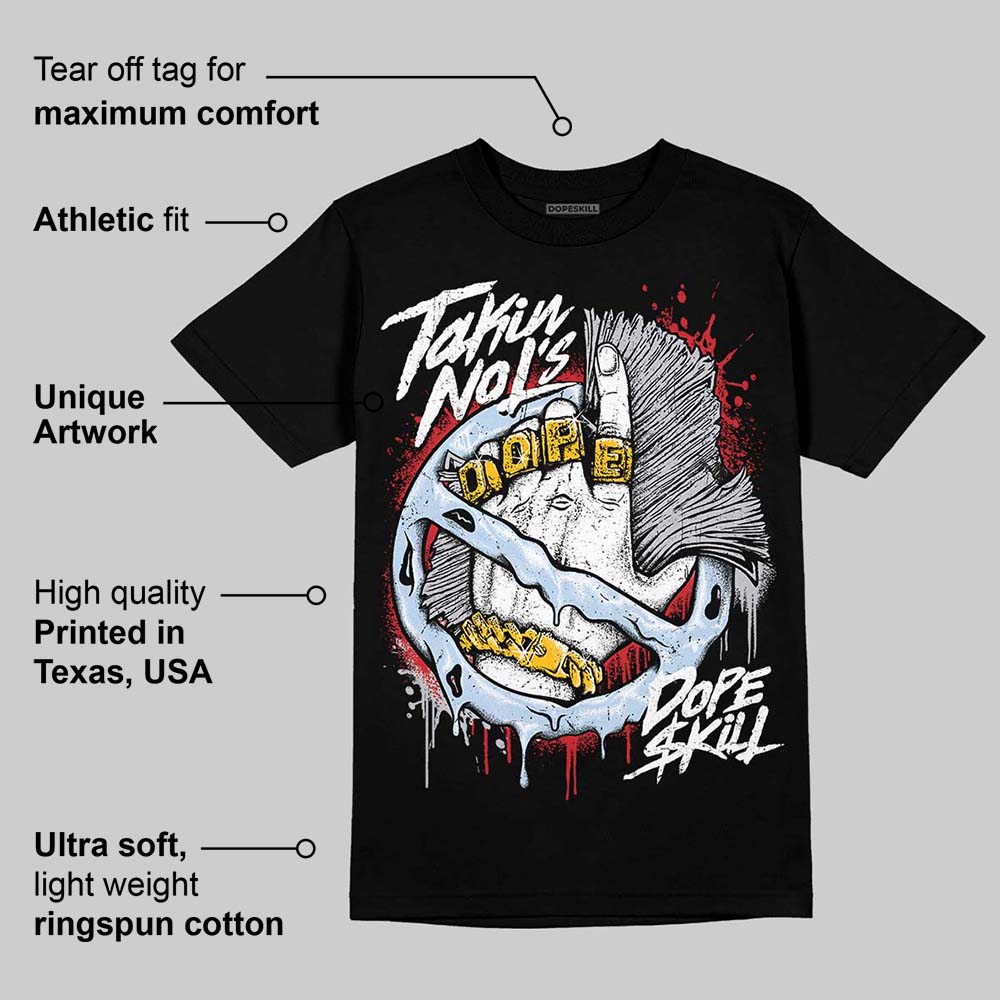 Black Metallic Reimagined 5s superstreetwear T-Shirt Takin No L's Graphic