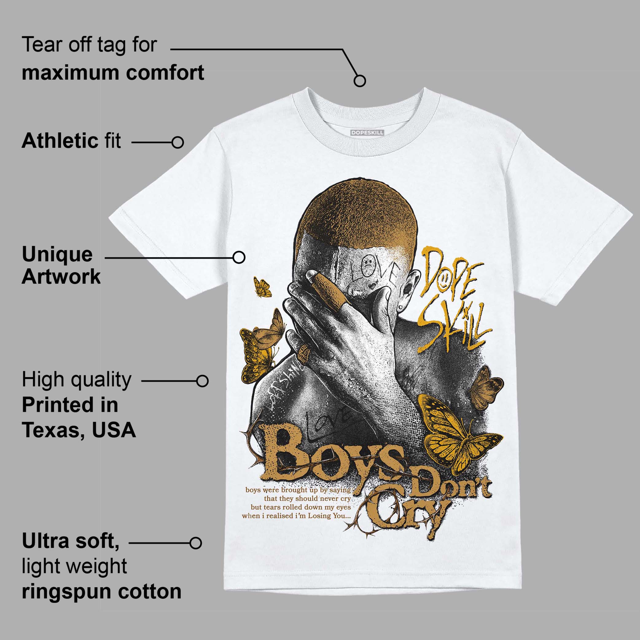 Wheat 13s superstreetwear T-Shirt Boys Don't Cry Graphic