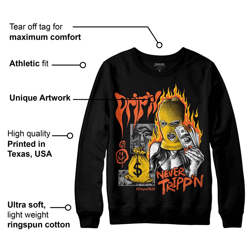 Georgia Peach 3s superstreetwear Sweatshirt Drip'n Never Tripp'n Graphic