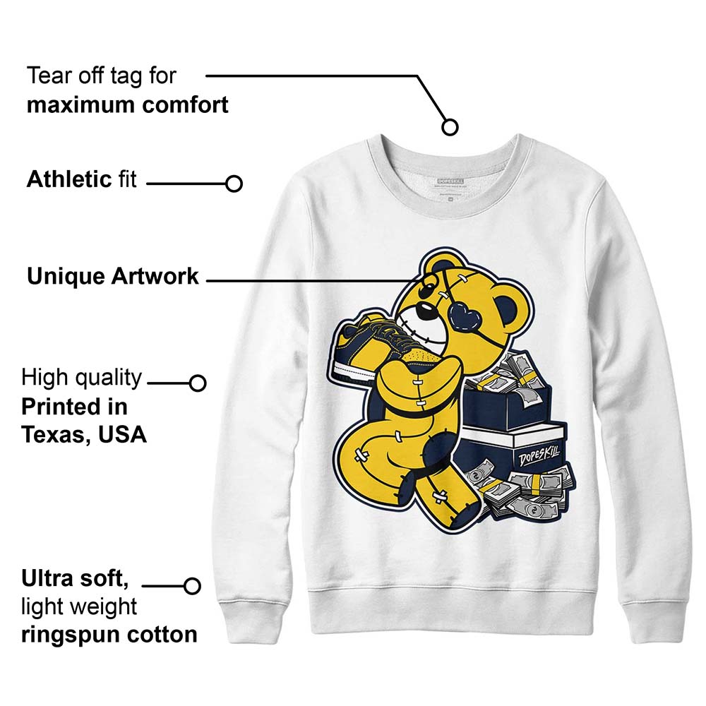 Michigan Dunks superstreetwear Sweatshirt Bear Steals Sneaker Graphic