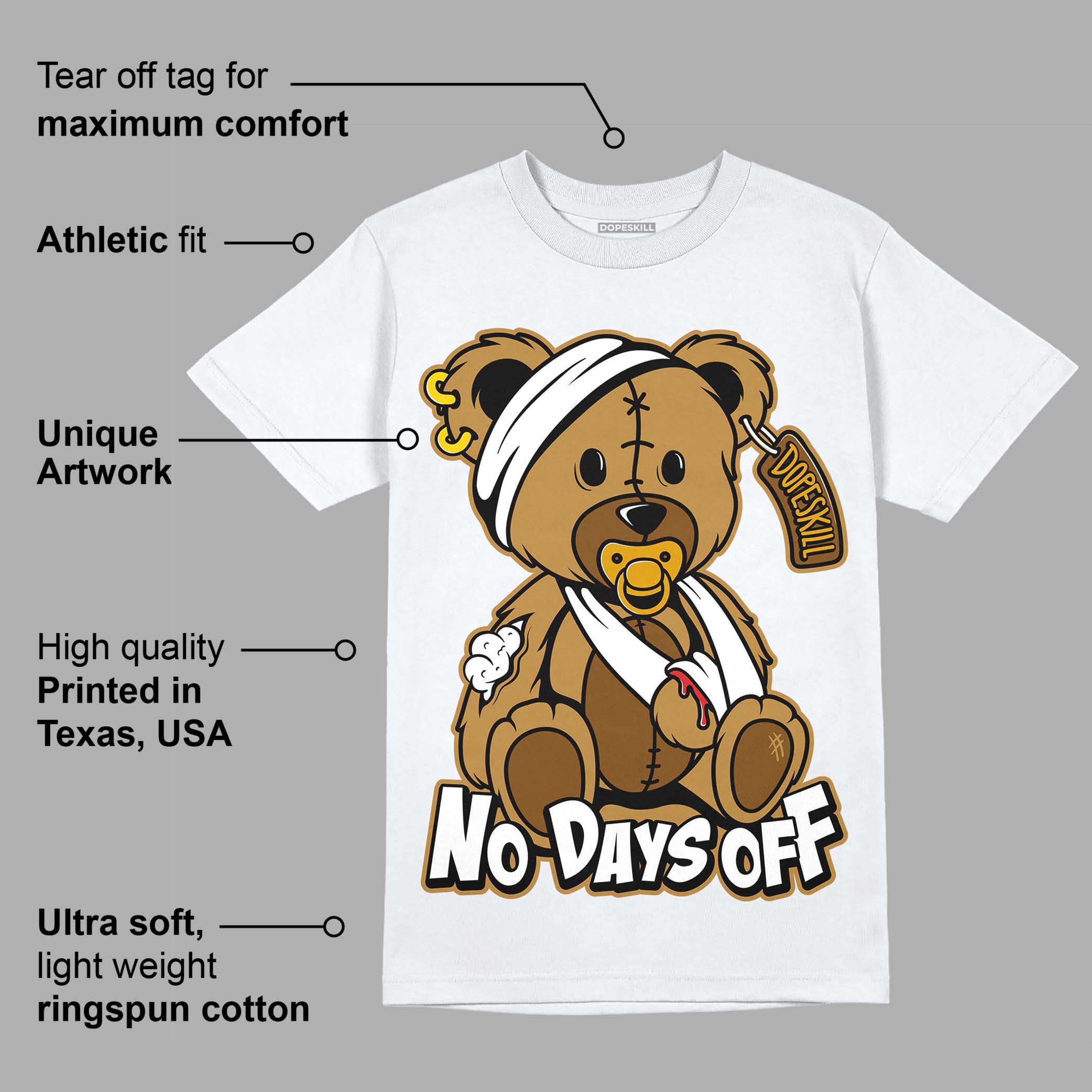 Wheat 13s superstreetwear T-Shirt Hurt Bear Graphic