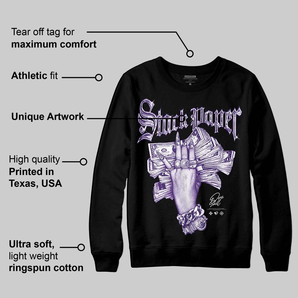PURPLE Collection superstreetwear Sweatshirt Stack Paper Graphic