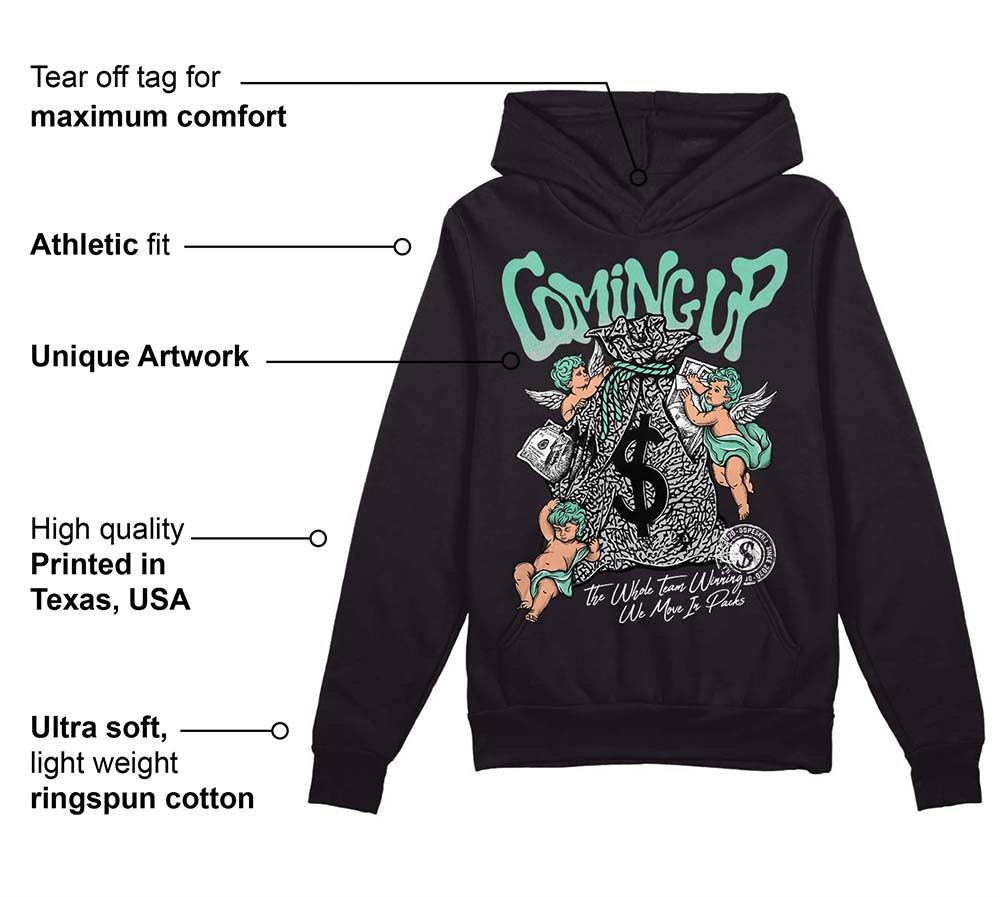 Green Glow 3s superstreetwear Hoodie Sweatshirt Money Bag Coming Up Graphic